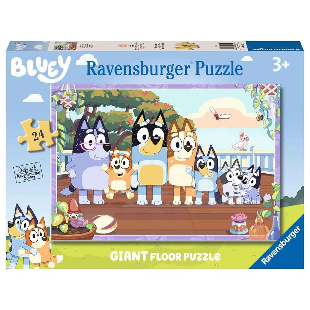 Children’s Puzzle Bluey Giant Floor Puzzle - 24 Pieces Puzzle - Ravensburger - Ginga Toys