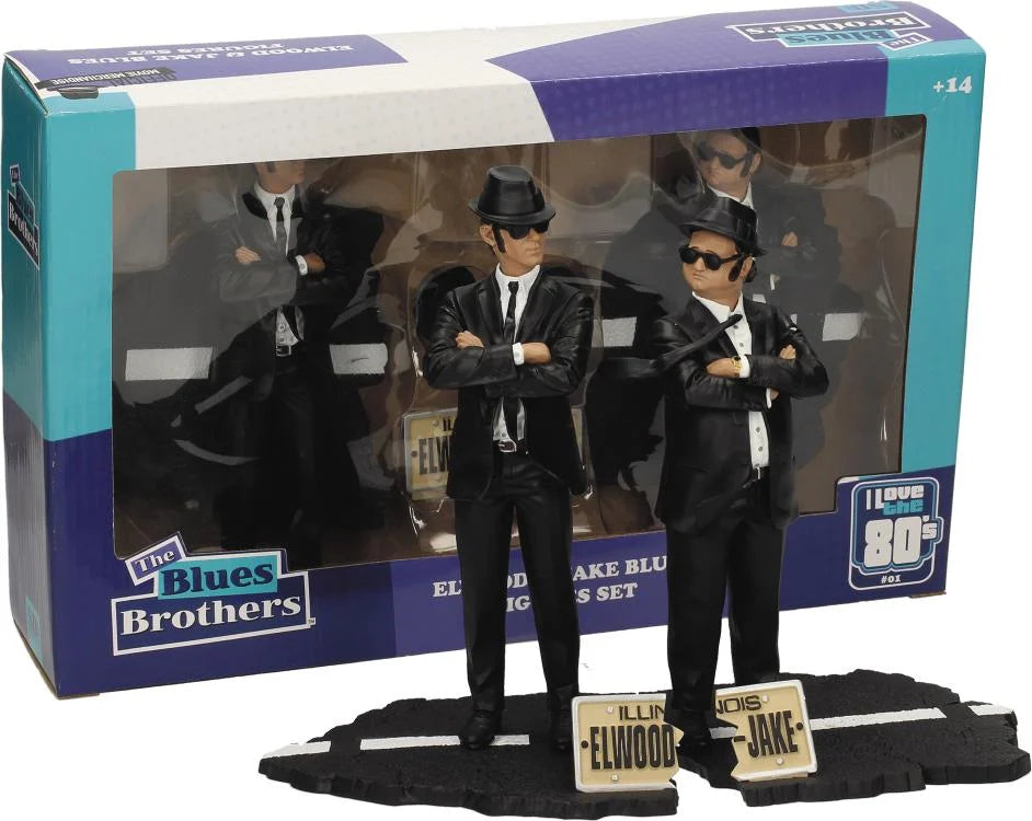 The Blues Brothers Movie Icons Jake & Elwood Blues Figurine Set - Ginga Toys