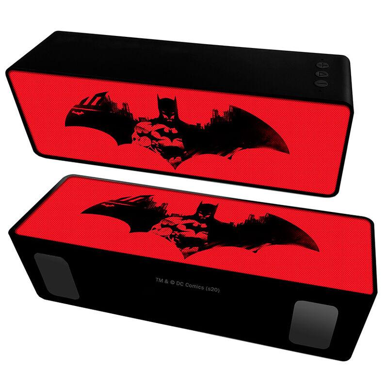 DC Batman Logo Red Portable wireless 10W 2.1 stereo speaker - Ert Group - Ginga Toys