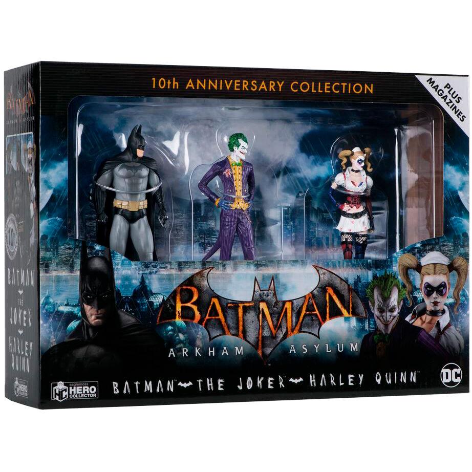 DC Comics Batman Arkham Asylum 10th Anniversary Figures Box Set - Eaglemoss Hero Collector - Ginga Toys