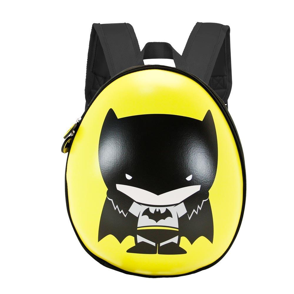 DC Comics Batman Bat Chibi Yellow Zipper Kids School Eggy Mini backpack - Karactermania - Ginga Toys