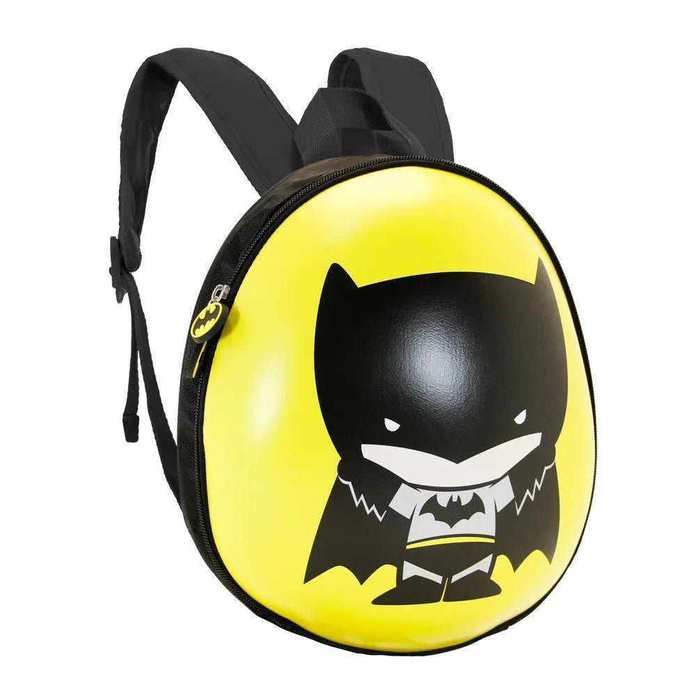 DC Comics Batman Bat Chibi Yellow Zipper Kids School Eggy Mini backpack - Karactermania - Ginga Toys
