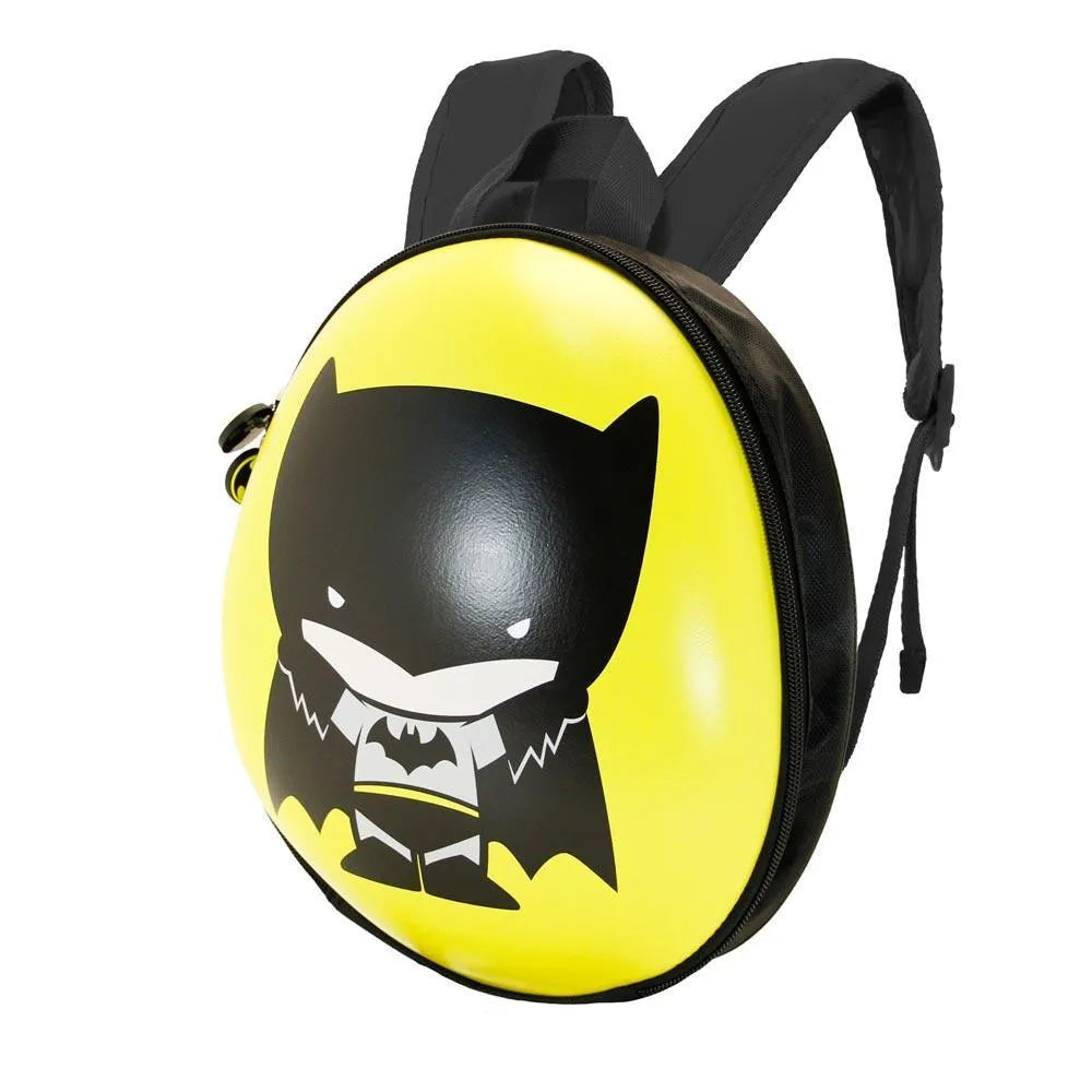 DC Comics Batman Bat Chibi Yellow Zipper Kids School Eggy Mini backpack - Karactermania - Ginga Toys