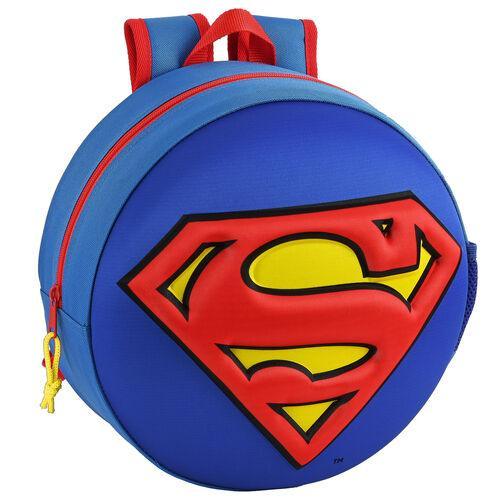 DC Comics Superman Kids School Blue 3D Round Mini Backpack - Ginga Toys - Ginga Toys