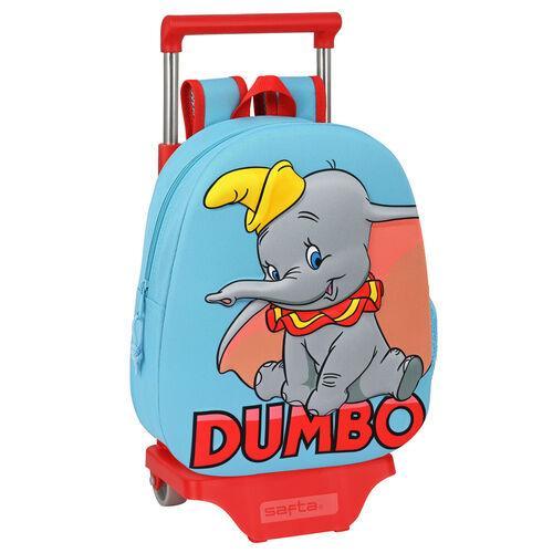 Disney Dumbo Kids School Blue 3D Mini Backpack Trolley - Safta - Ginga Toys
