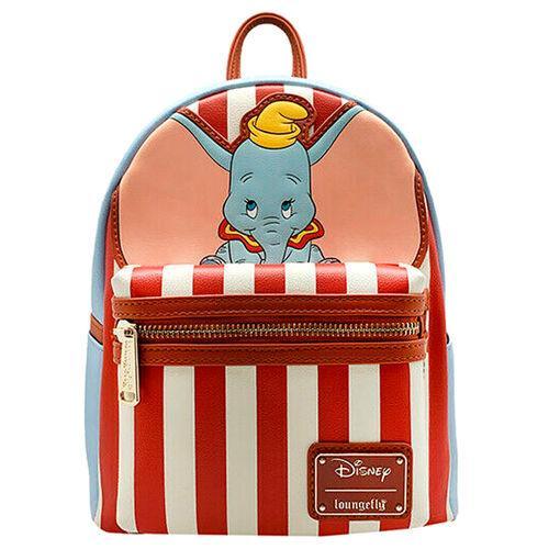 DISNEY Dumbo Stripe Star of The Show Mini Backpack - Loungefly - Ginga Toys