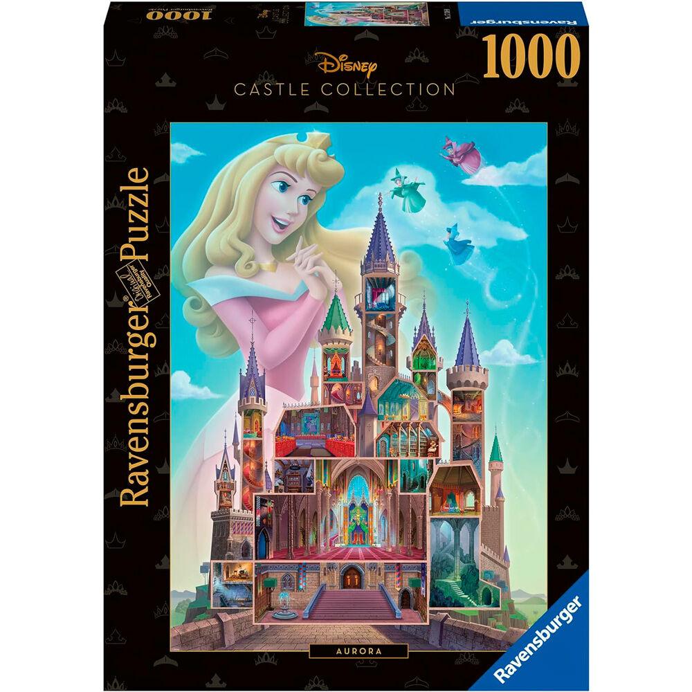 Disney Jigsaw Aurora Castle Puzzle - 1000 Pieces Puzzle - Ravensburger - Ginga Toys