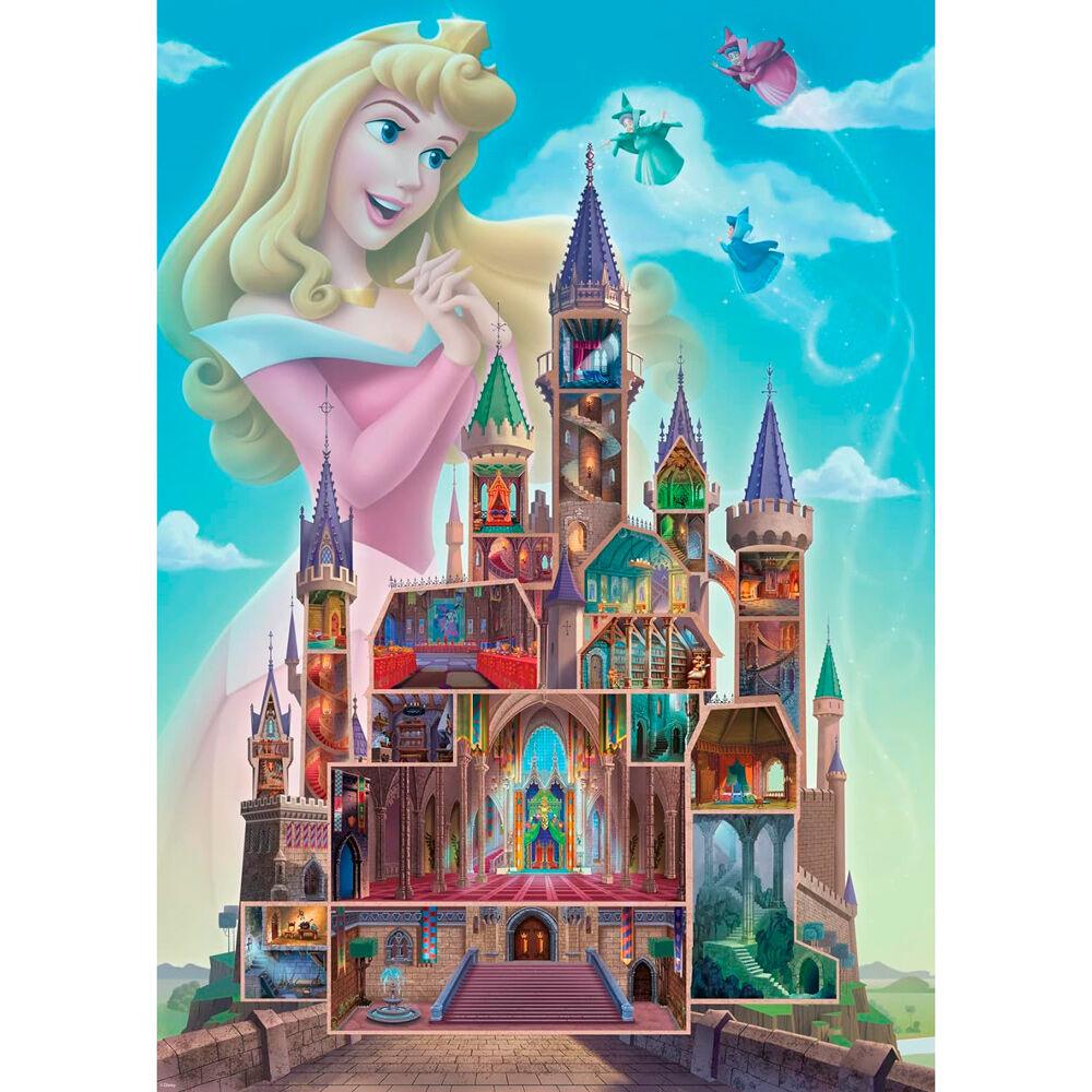 Disney Jigsaw Aurora Castle Puzzle - 1000 Pieces Puzzle - Ravensburger - Ginga Toys