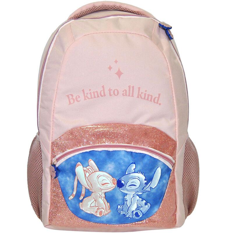 Disney Lilo & Stitch (Be Kind To All Kind) Pink Backpack 42cm - Kids Licensing - Ginga Toys