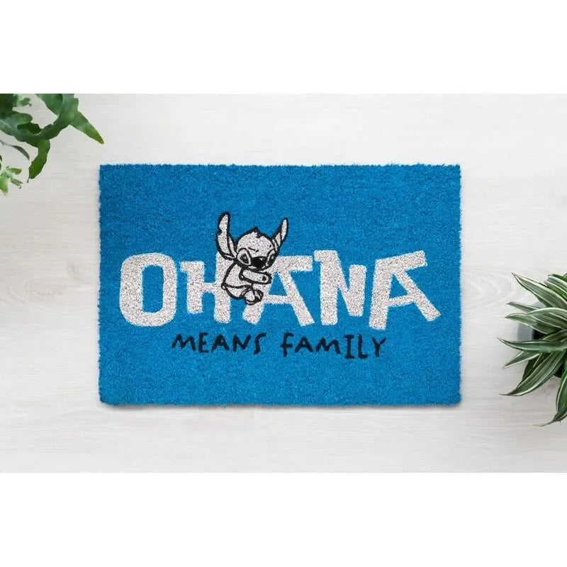 Disney Lilo & Stitch Ohana Blue Doormat - Ginga Toys