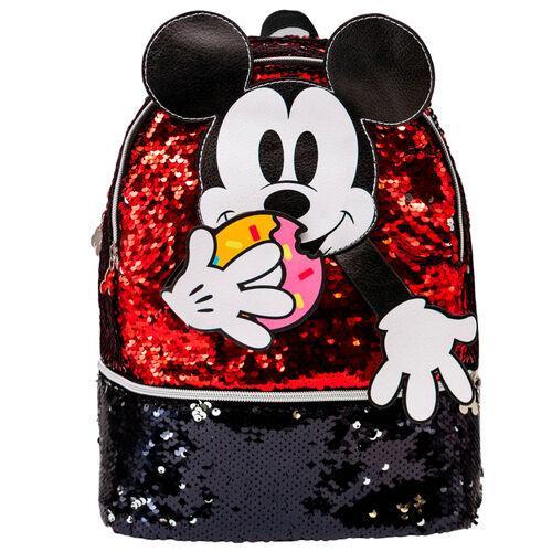 Disney Mickey Mouse Donut sequins Red Girls School Backpack - Karactermania - Ginga Toys