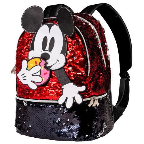 Disney Mickey Mouse Donut sequins Red Girls School Backpack - Karactermania - Ginga Toys