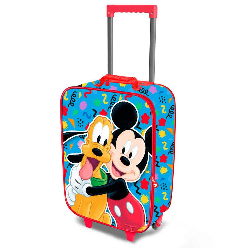 Disney Mickey Mouse Mates Children Soft 3D trolley suitcase Bag - Karactermania - Ginga Toys