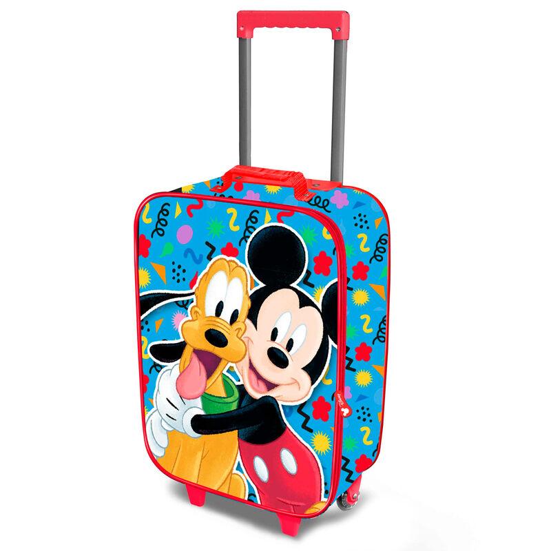 Disney Mickey Mouse Mates Children Soft 3D trolley suitcase Bag - Karactermania - Ginga Toys