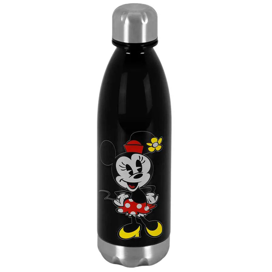 Disney Minnie Mouse Black Tritan Bottle - Minnie Mouse Face - Ginga Toys