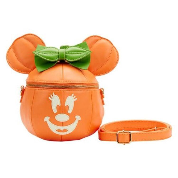 Disney Minnie Mouse Glow in the Dark Pumpkin Crossbody Bag - Loungefly - Ginga Toys