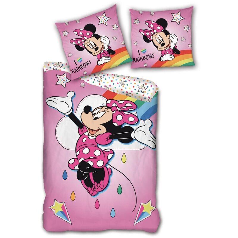 Disney Minnie Mouse microfiber Pink duvet cover bed 90cm - Disney - Ginga Toys
