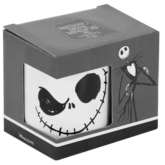 Disney Nightmare Before Christmas Black Mug - Jack Face - Ginga Toys