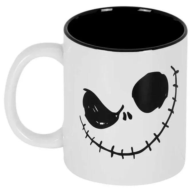 Disney Nightmare Before Christmas Black Mug - Jack Face - Ginga Toys