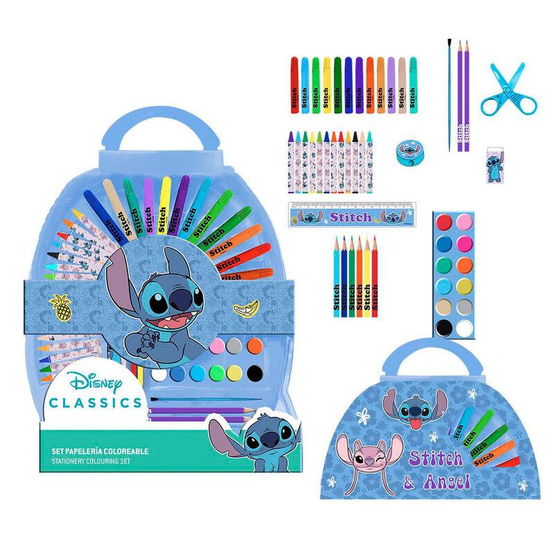 Disney Stitch Colouring Stationery Set 50pcs - Cerda - Ginga Toys