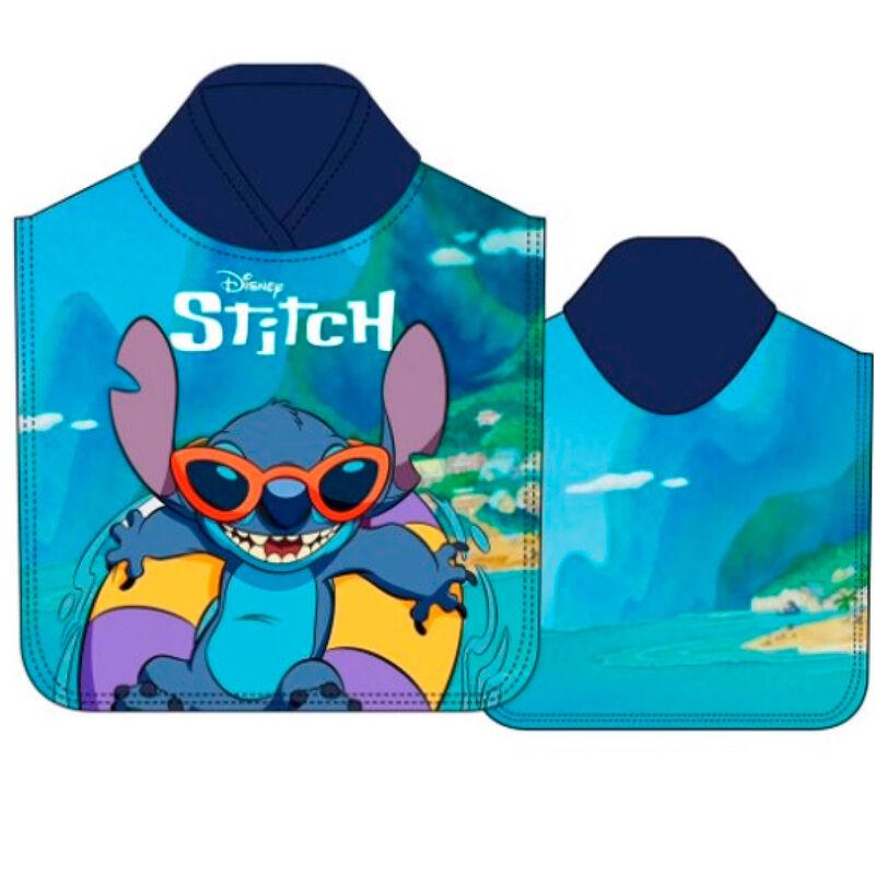 Disney Stitch Microfibre Blue Poncho Towel - Disney - Ginga Toys