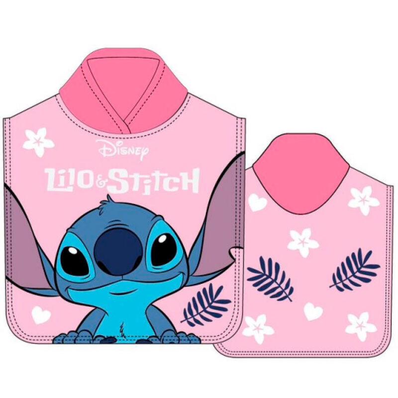 Disney Stitch Microfibre Pink Poncho Towel - Disney - Ginga Toys