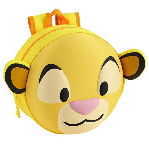 Disney The Lion King Simba Kids School Yellow 3D Round Mini Backpack - Safta - Ginga Toys