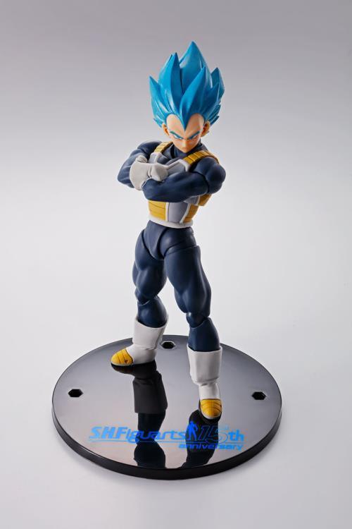 Dragon Ball Super: Broly S.H.Figuarts Super Saiyan God Vegeta Figure (15th Ver.) Exclusive - Ginga Toys