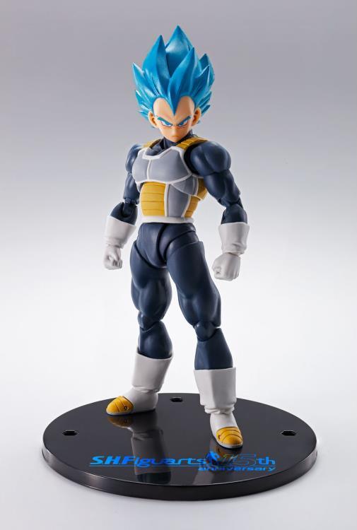 Dragon Ball Super: Broly S.H.Figuarts Super Saiyan God Vegeta Figure (15th Ver.) Exclusive - Ginga Toys