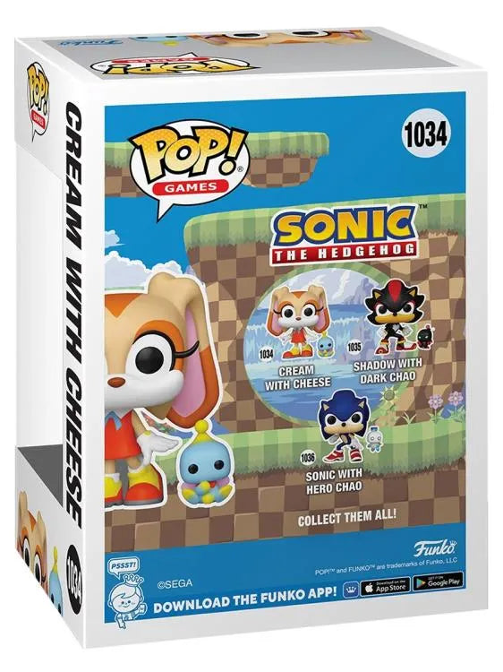 Funko Pop! & Buddy: Sonic the Hedgehog - Cream with Cheese Figure #1034