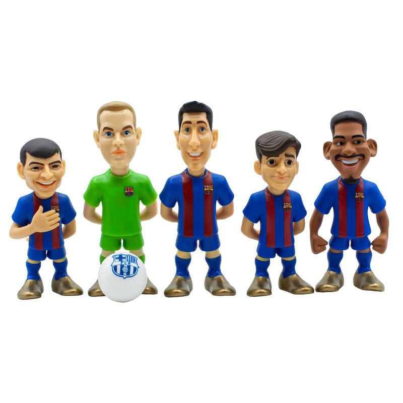 FC Barcelona MINIX 5-Pack Football Players Figure 7cm - Minix - Ginga Toys