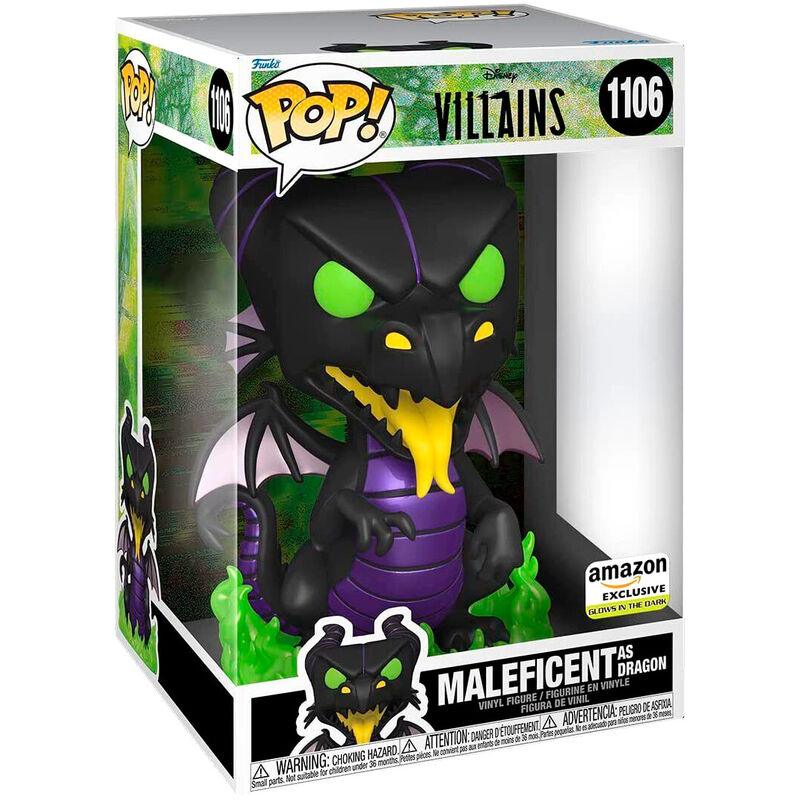 Funko 10" Pop! Disney: Villains - Super Sized Maleficent Dragon Figure #1106 - Funko - Ginga Toys