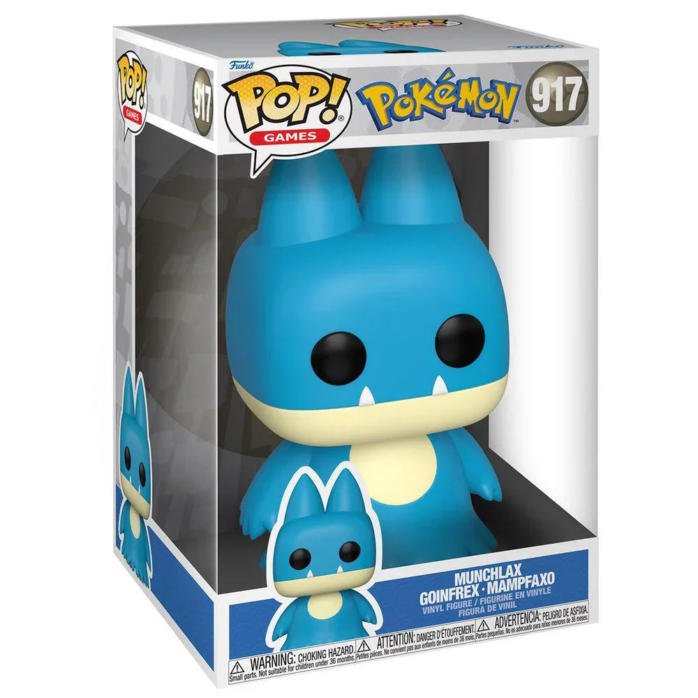 Funko 10" Pop! Games: Pokemon - Munchlax Jumbo Figure #917 - Funko - Ginga Toys