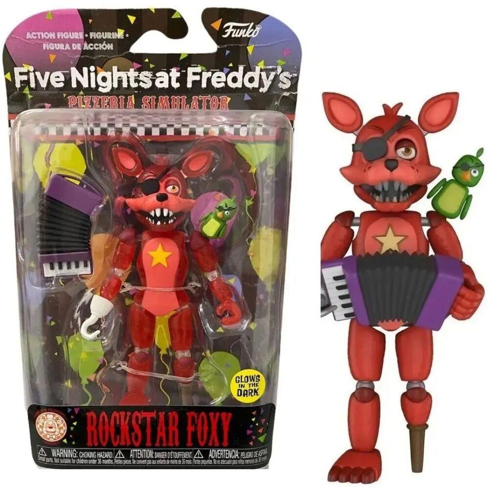 Funko Five Nights at Freddy's - Rockstar Foxy Action Figure (GLOW IN THE DARK) - Funko - Ginga Toys
