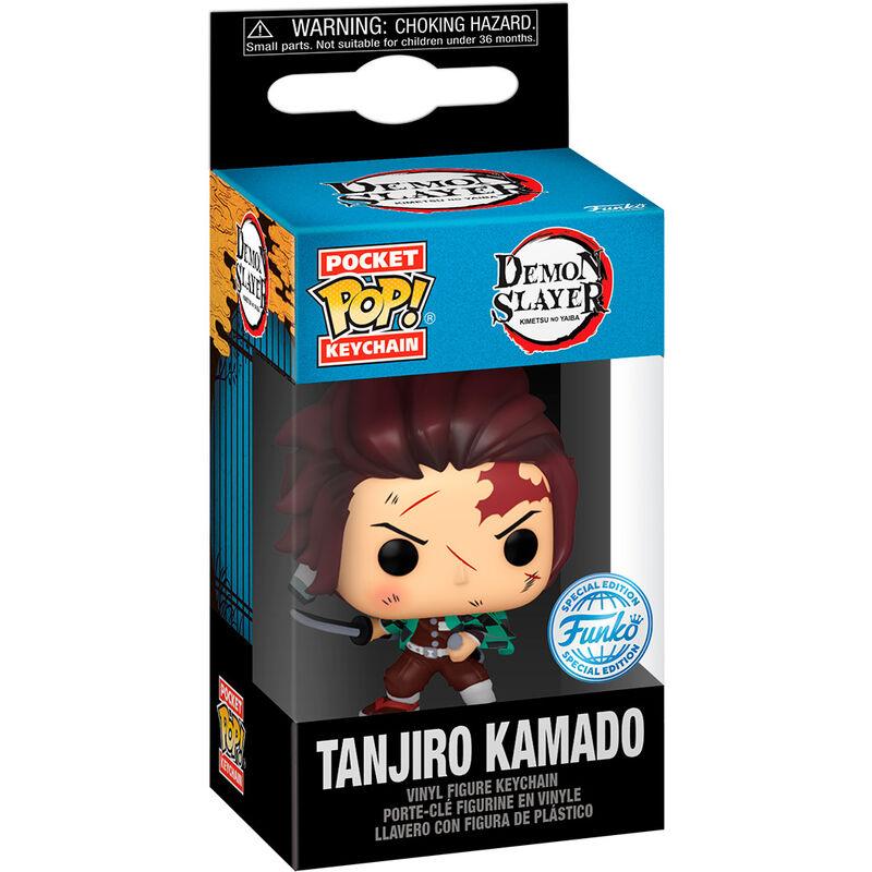 Funko Pocket Pop! Keychain: Demon Slayer - Tanjiro Kamado Figure - Ginga Toys