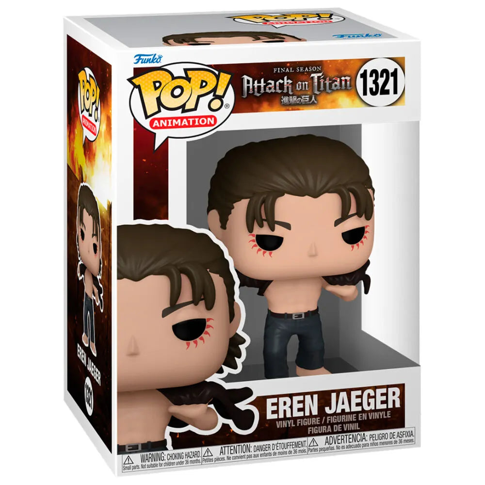 Funko Pop! Animation: Attack on Titan: Final Season - Eren Jaeger Figure #1321 - Ginga Toys
