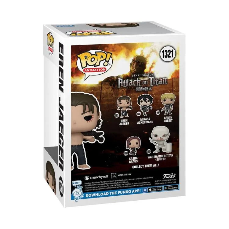 Funko Pop! Animation: Attack on Titan: Final Season - Eren Jaeger Figure #1321 - Ginga Toys
