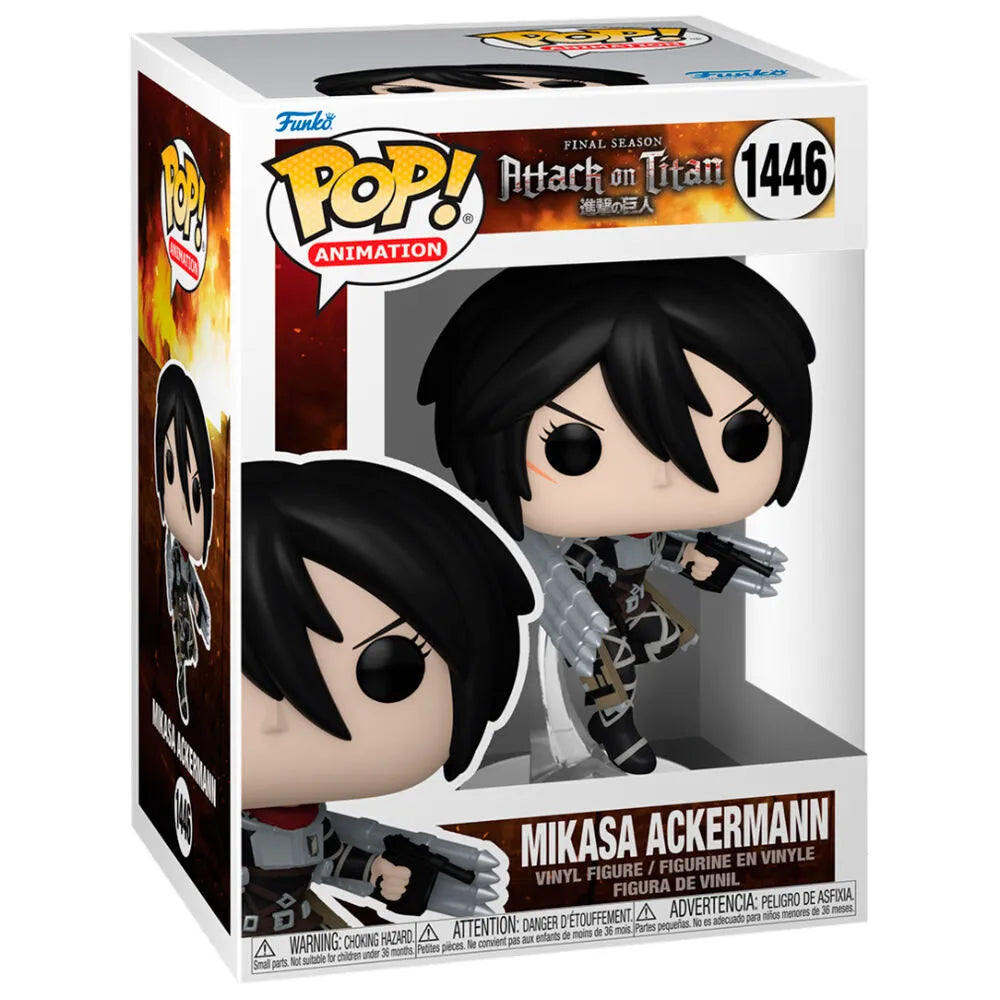 Funko Pop! Animation: Attack on Titan: Final Season - Mikasa Ackerman Figure #1446 - Ginga Toys