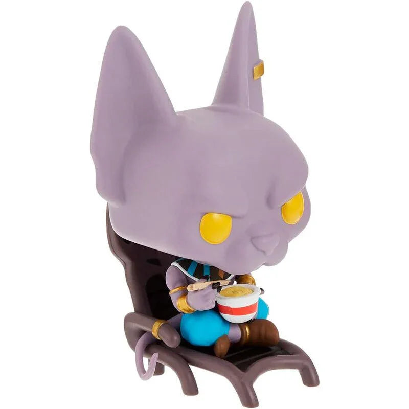 Funko Pop! Animation: Dragon Ball Super - Beerus Exclusive Figure (Eating Noodles) #1110 - Funko - Ginga Toys