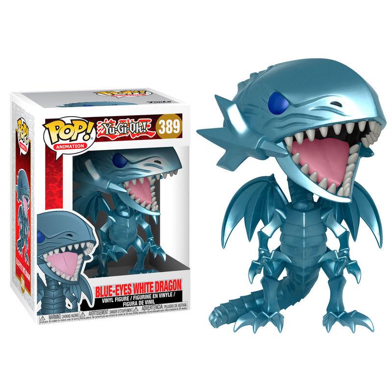 Funko Pop! Animation: Yu-Gi-Oh! - Blue Eyes White Dragon Figure #389 - Ginga Toys