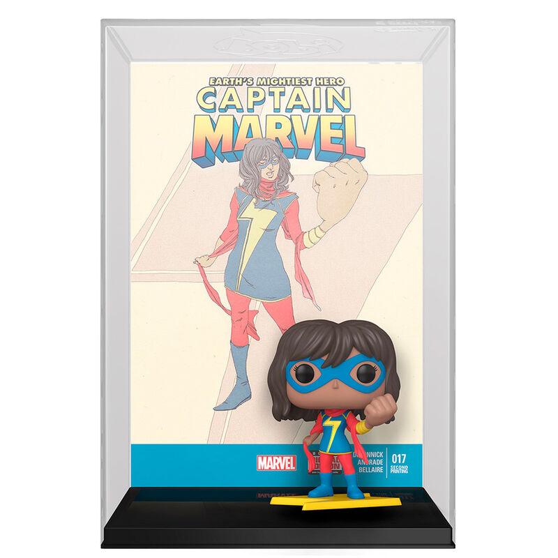 Funko Pop! Comic Cover: Marvel - Ms. Marvel - Kamala Khan Captain Marvel #017 Figure - Funko - Ginga Toys