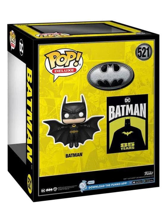 Funko Pop! Deluxe: Batman (1989) 85th Anniversary Batman Soaring Vinyl Figure #521 - Ginga Toys