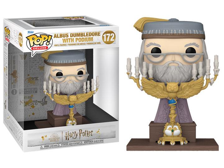 Funko Pop! Deluxe: Harry Potter and the Prisoner of Azkaban 20th - Dumbledore with Podium #172 - Ginga Toys