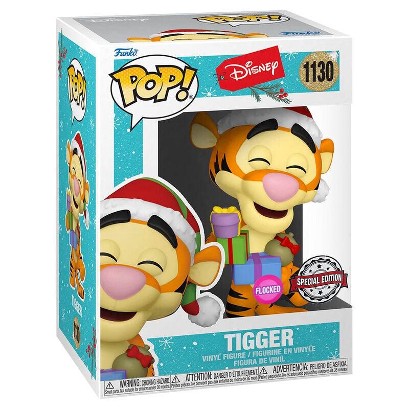 Funko Pop! Disney: Holiday Tigger Flocked Exclusive Figure #1130 - Funko - Ginga Toys