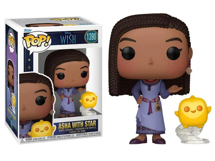 Funko Pop! Disney: Wish - Asha & Star Figure #1390 - Funko - Ginga Toys
