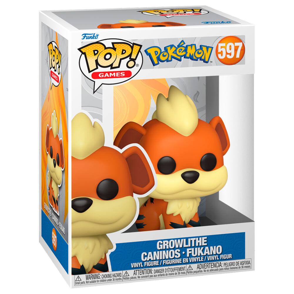 Funko Pop! Games: Pokémon - Growlithe Figure #597 - Funko - Ginga Toys