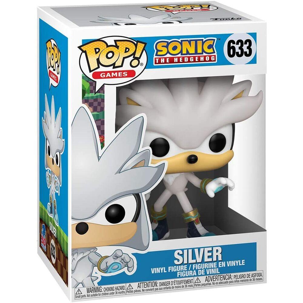 Funko Pop! Games: Sonic The Hedgehog 30th Anniversary - Silver Vinyl Figure #633 - Ginga Toys