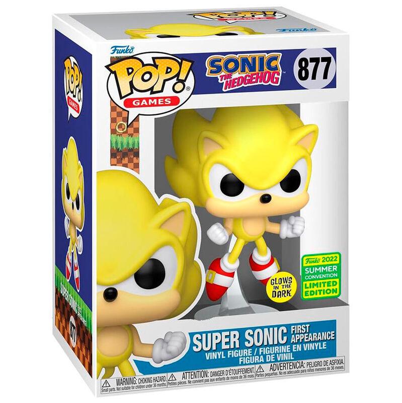 Funko Pop! Games: Sonic The Hedgehog - Super Sonic Glows Exclusive Figure #877 - Funko - Ginga Toys