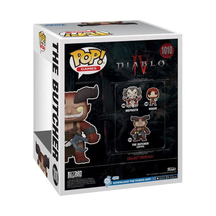 Funko Pop! Games: Super Sized 6" Diablo IV - The Butcher Vinyl Figure #1010 - Ginga Toys