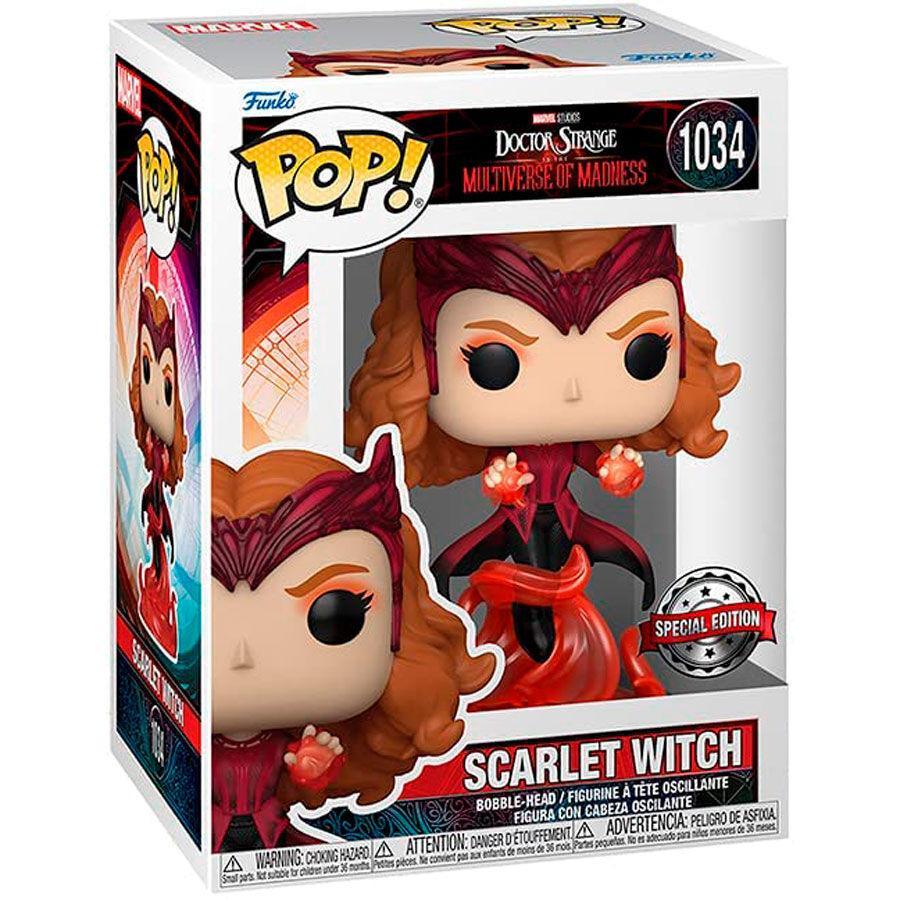 Funko Pop! Marvel: Doctor Strange Multiverse of Madness - Scarlet Witch Exclusive Vinyl Figure #1034 - Funko - Ginga Toys